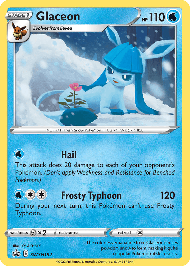 Glaceon SWSH Black Star Promos card