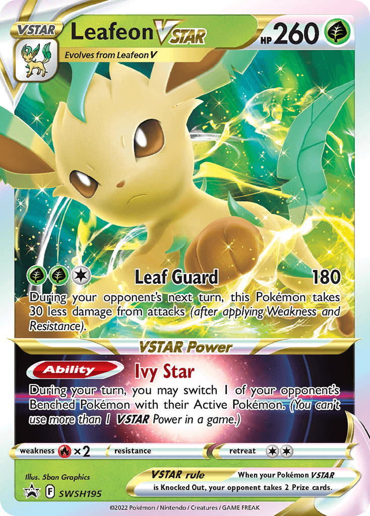 Leafeon VSTAR SWSH Black Star Promos card