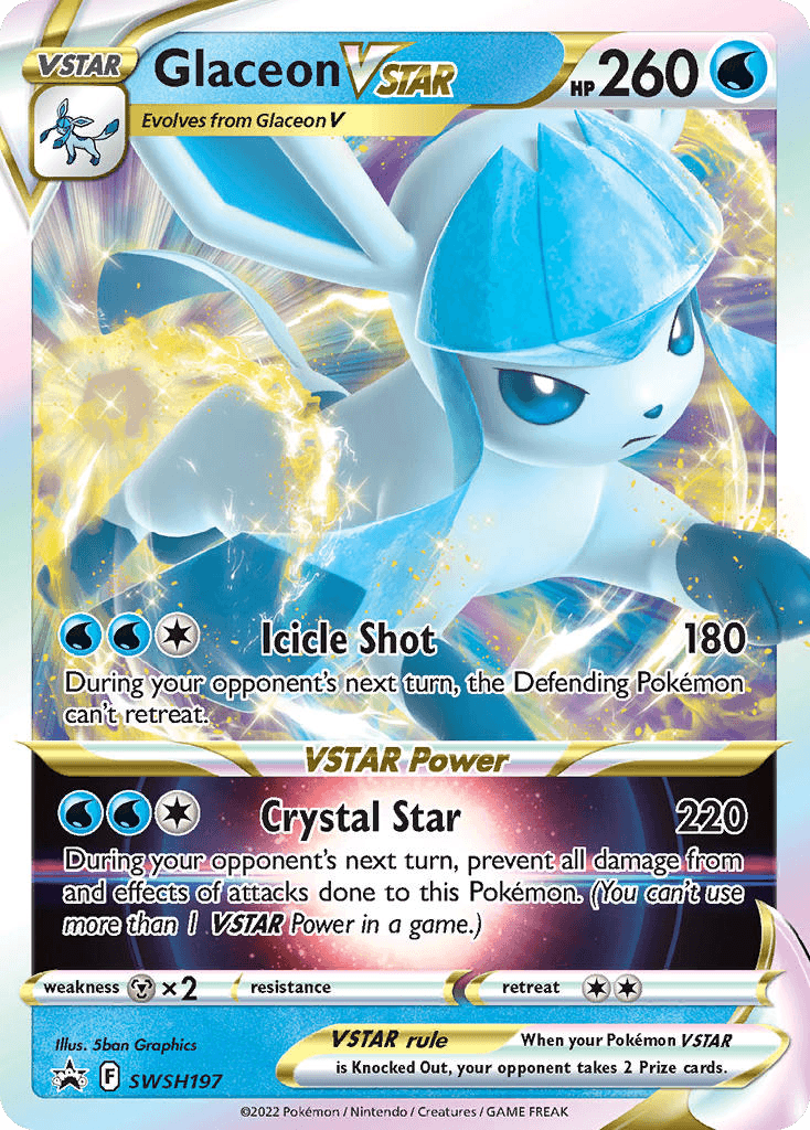 Glaceon VSTAR SWSH Black Star Promos card