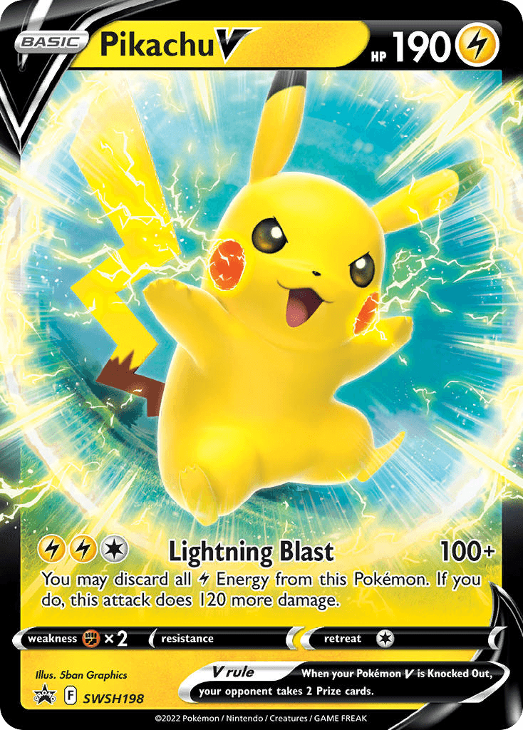 Pikachu V SWSH Black Star Promos card