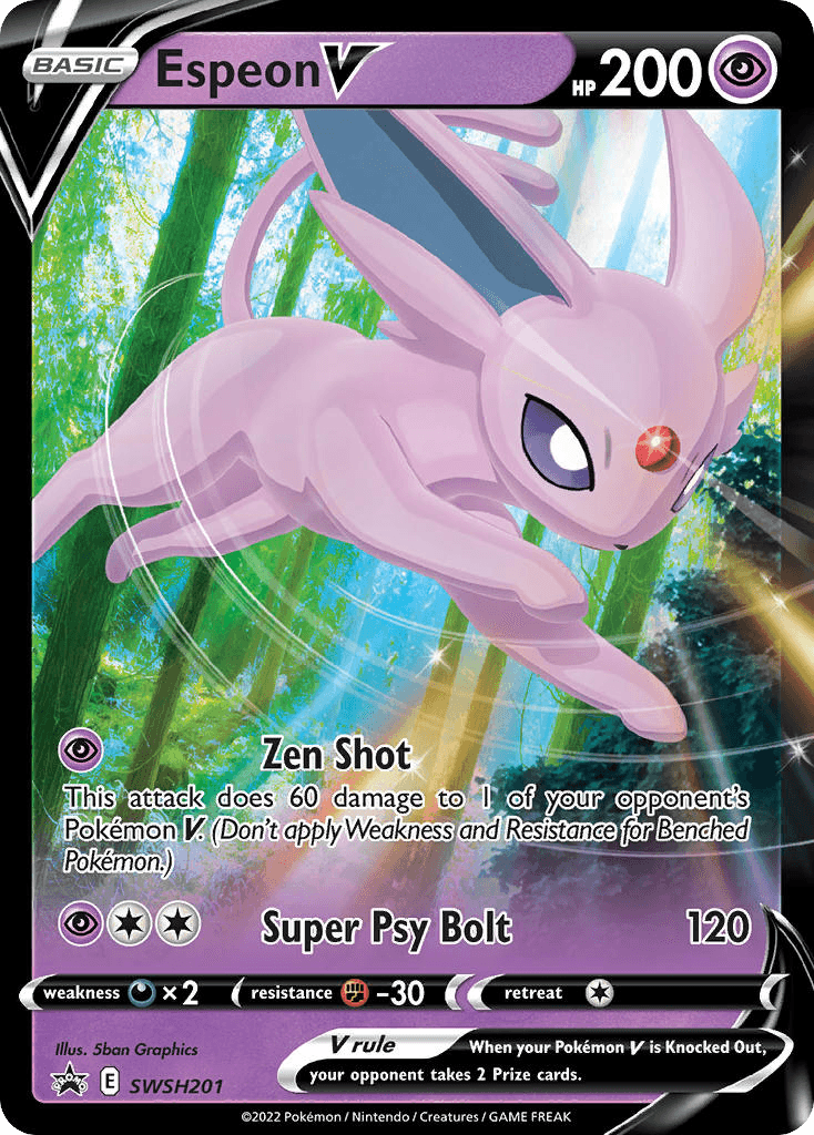 Espeon V SWSH Black Star Promos card