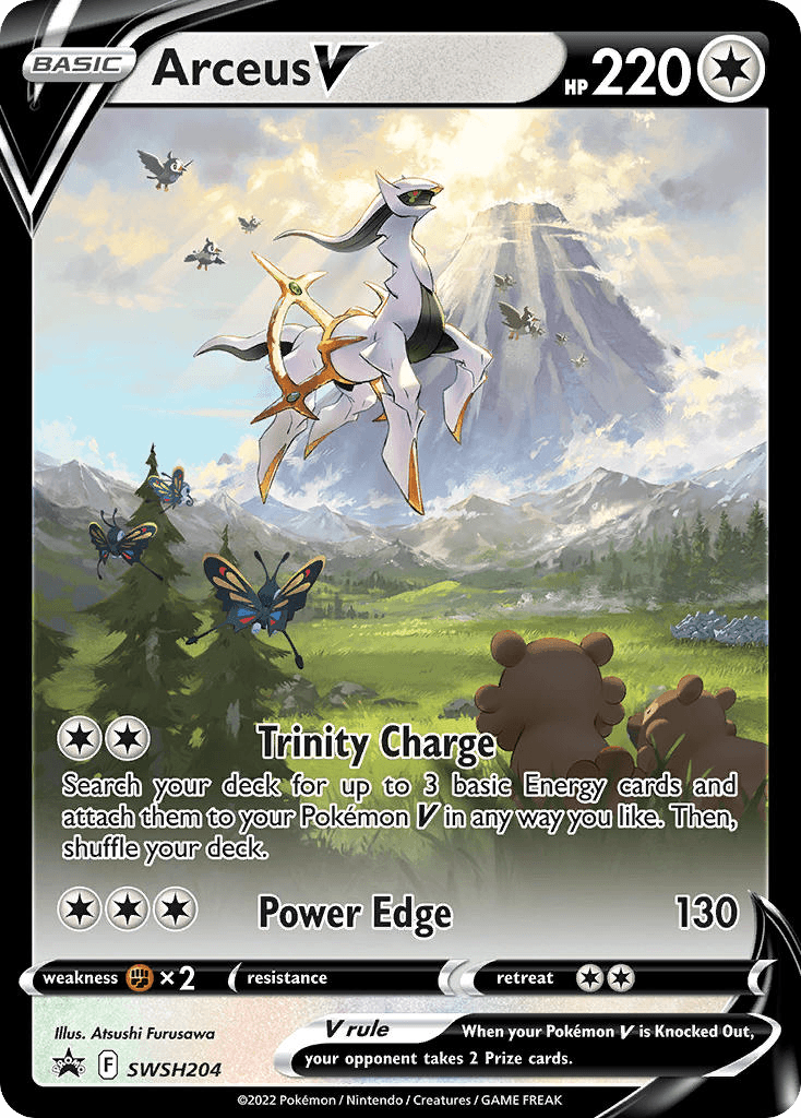 Arceus V SWSH Black Star Promos card
