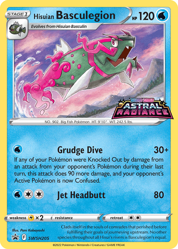 Hisuian Basculegion SWSH Black Star Promos card