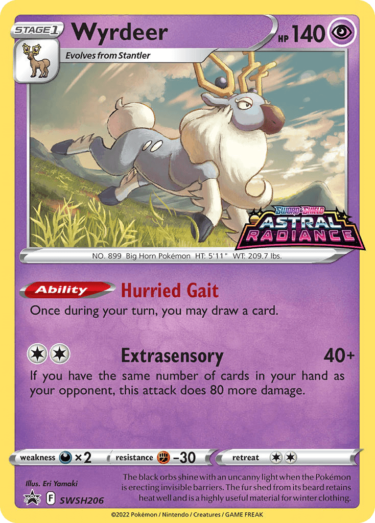 Wyrdeer SWSH Black Star Promos card