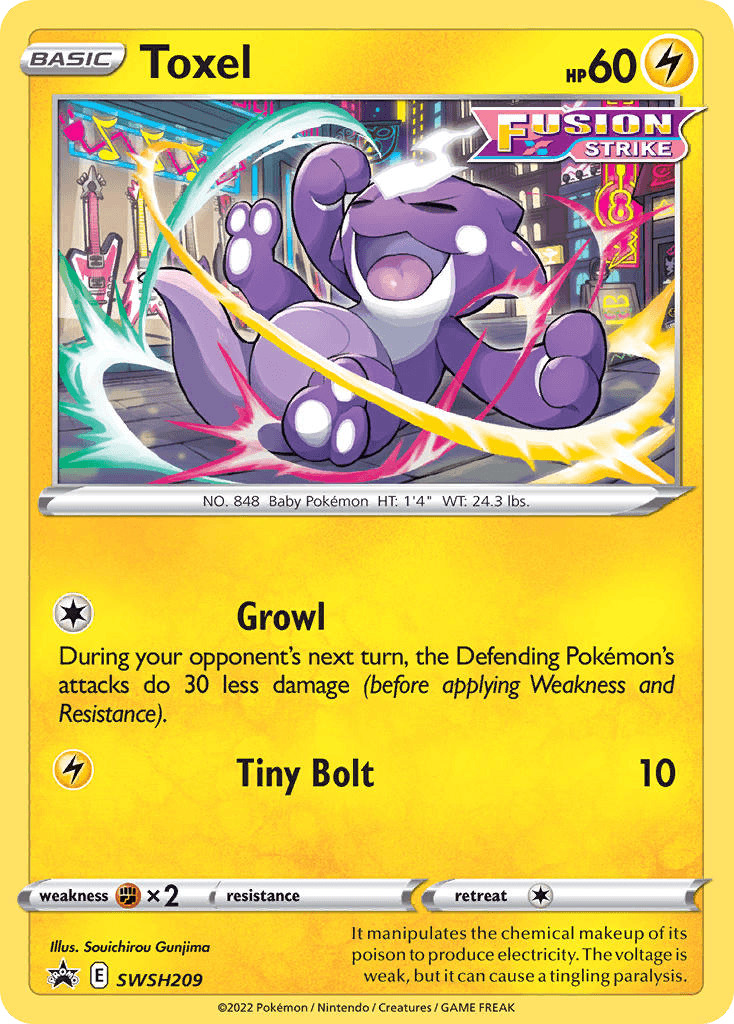 Toxel SWSH Black Star Promos card