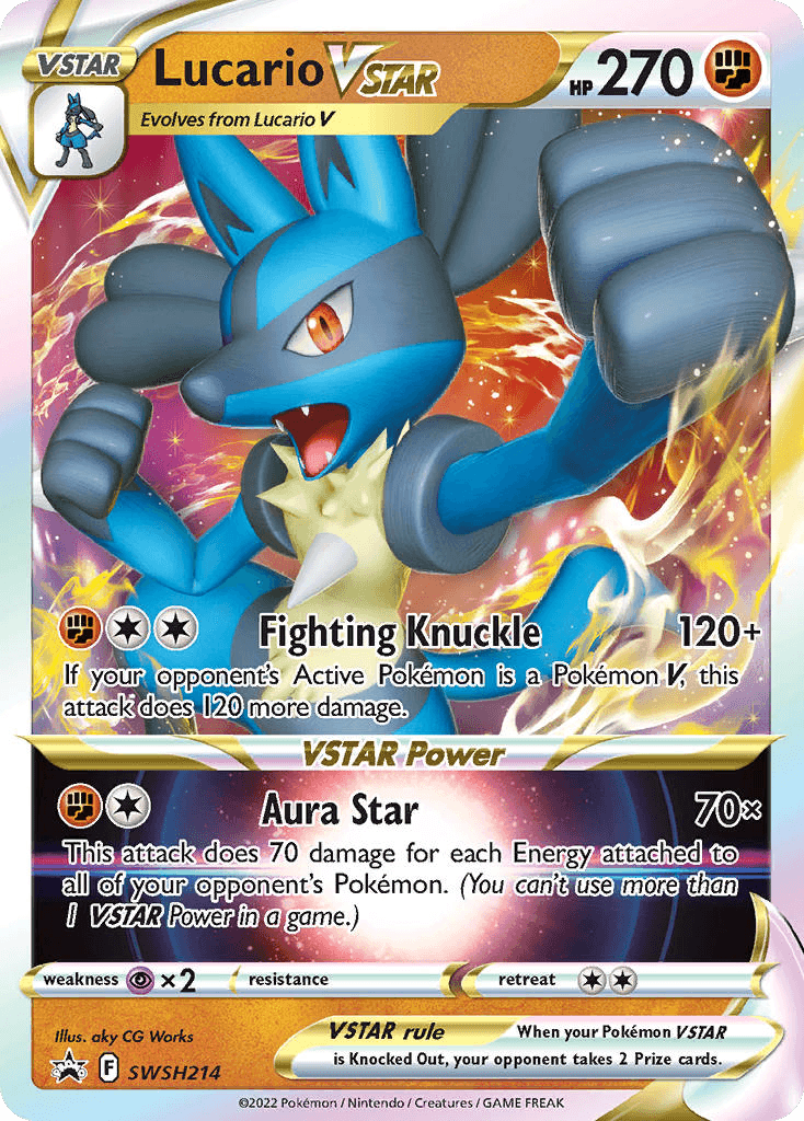 Lucario VSTAR SWSH Black Star Promos card