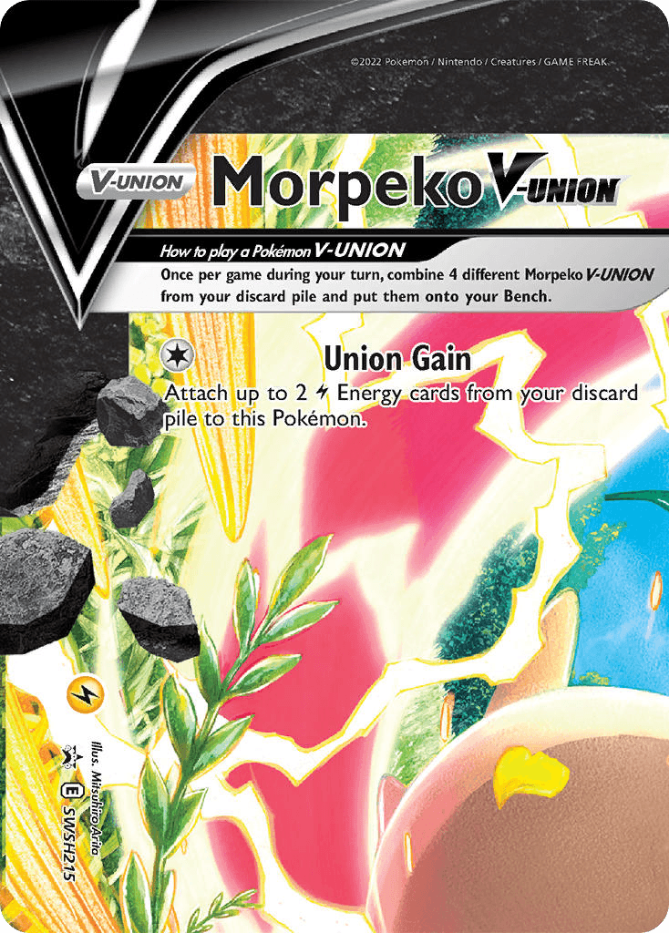 Morpeko V-UNION SWSH Black Star Promos card
