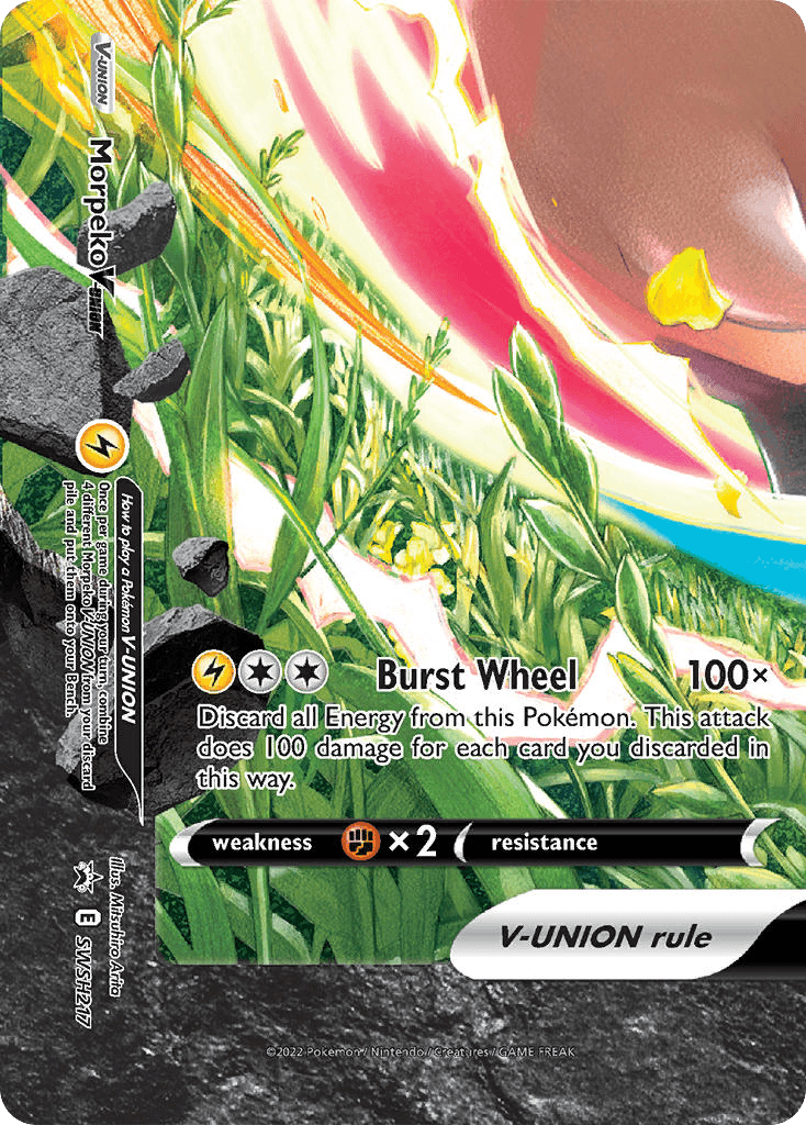 Morpeko V-UNION SWSH Black Star Promos card