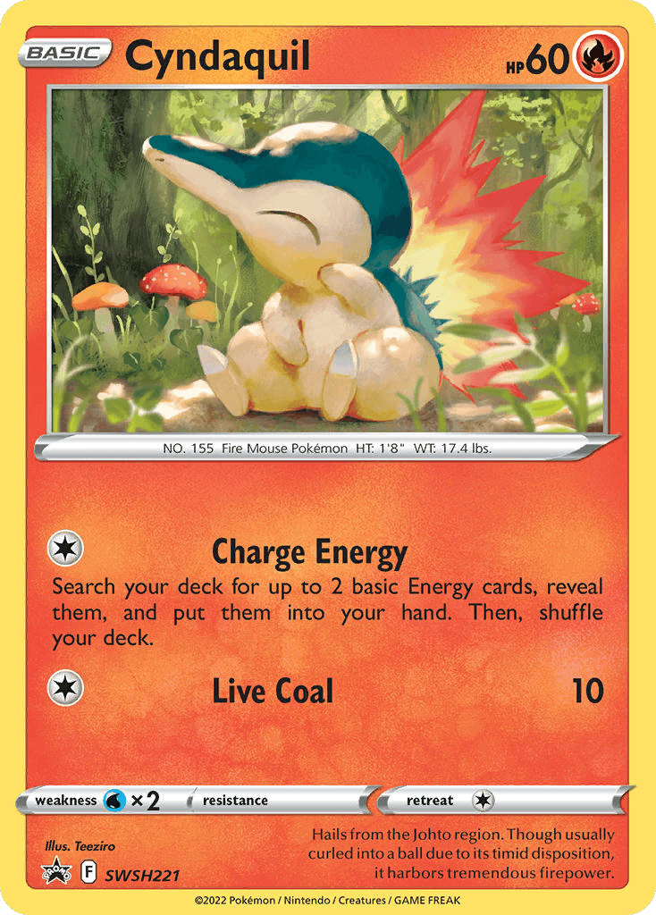 Cyndaquil SWSH Black Star Promos card