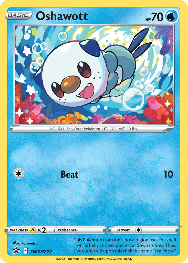 Oshawott SWSH Black Star Promos card