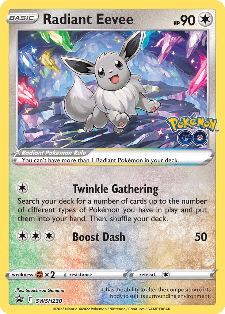 Radiant Eevee SWSH Black Star Promos card