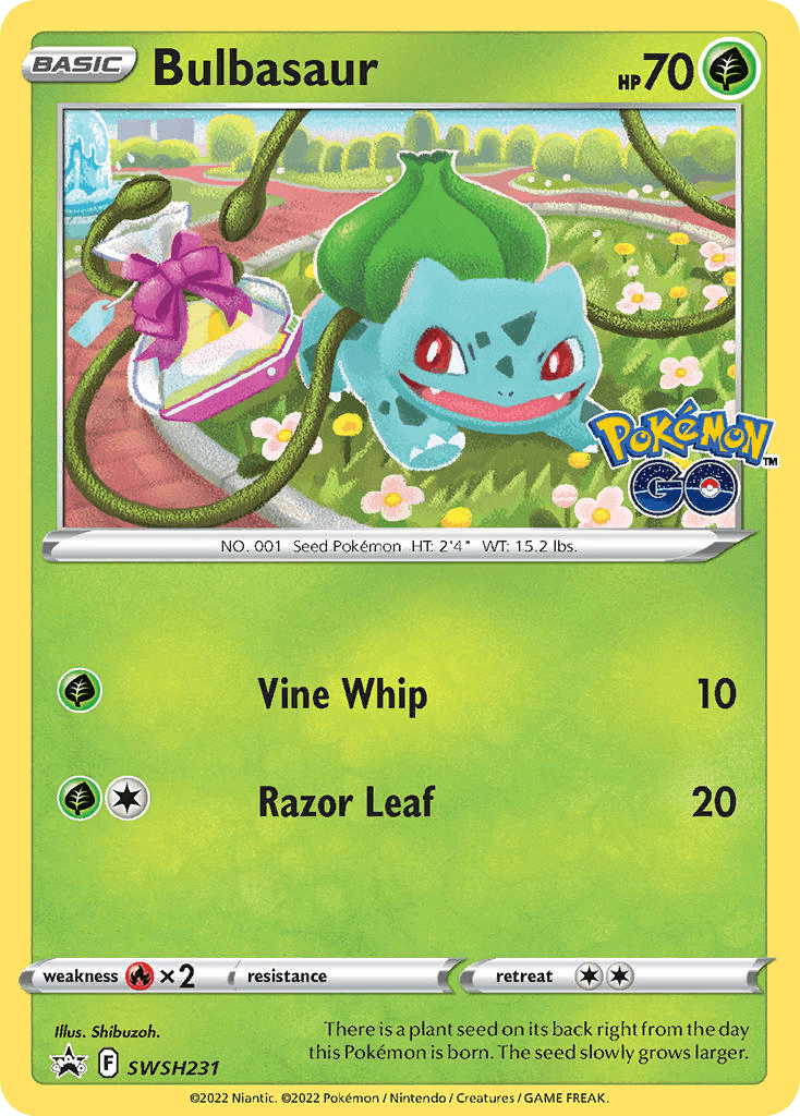 Bulbasaur SWSH Black Star Promos card