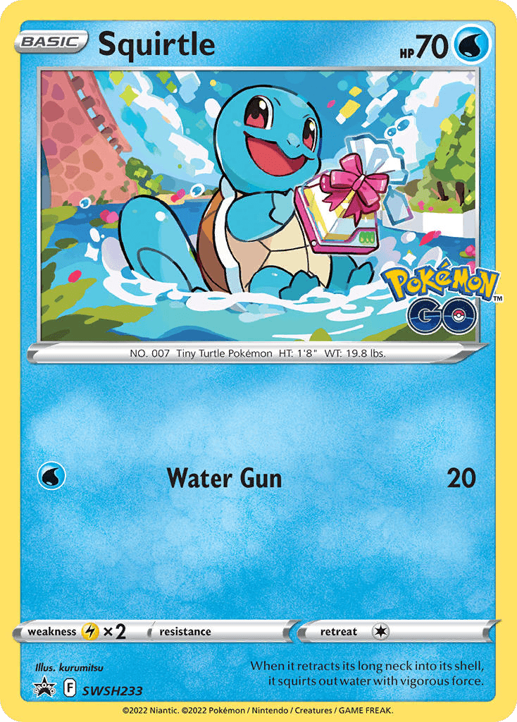 Squirtle SWSH Black Star Promos card