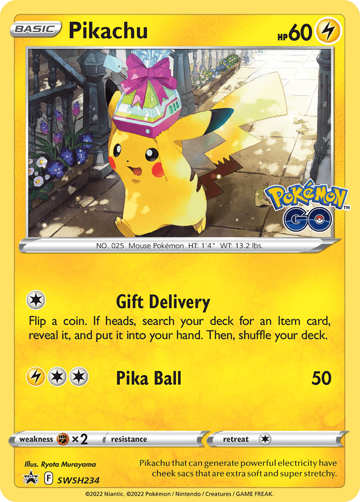 Pikachu SWSH Black Star Promos card