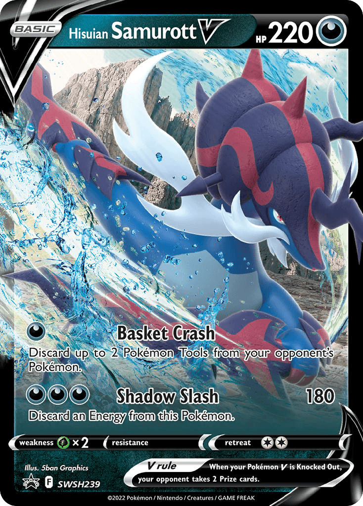 Hisuian Samurott V SWSH Black Star Promos card