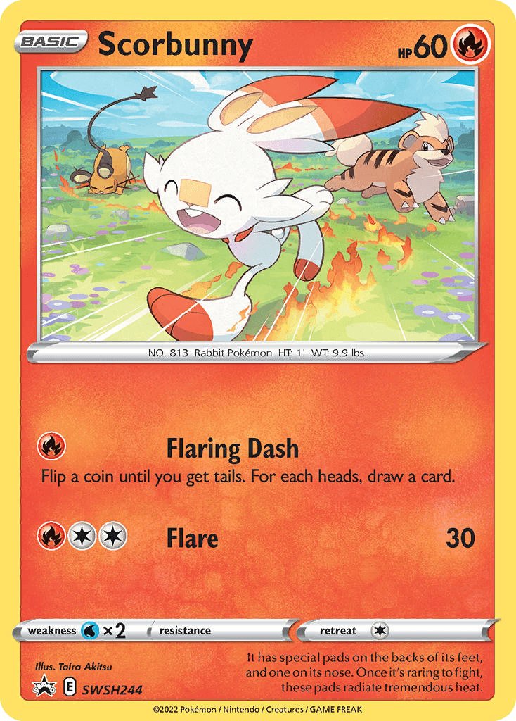 Scorbunny SWSH Black Star Promos card