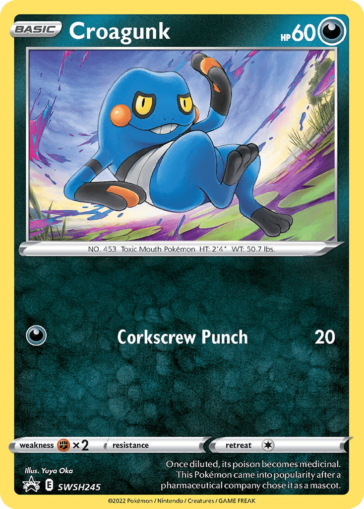 Croagunk SWSH Black Star Promos card