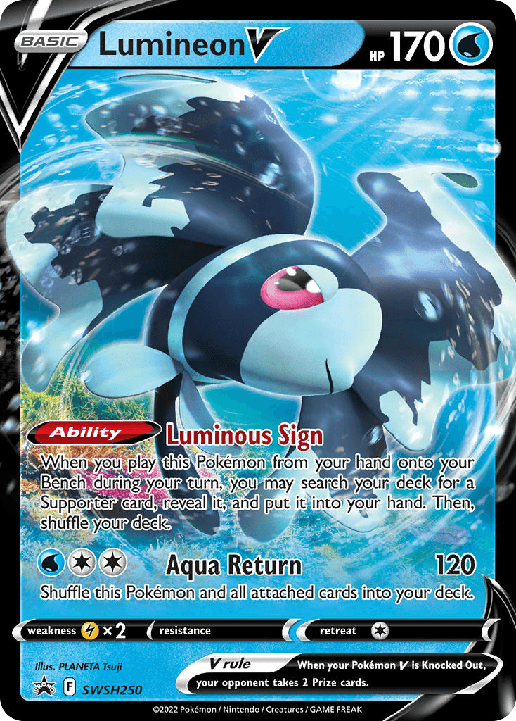 Lumineon V SWSH Black Star Promos card