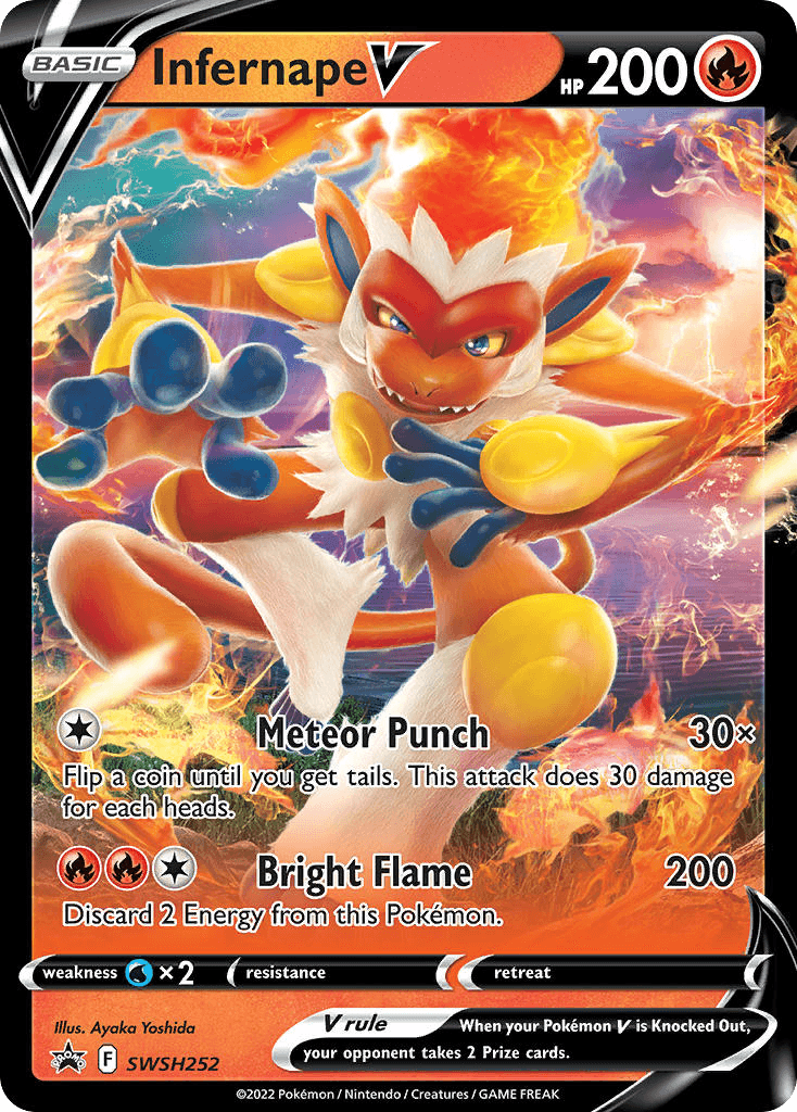 Infernape V SWSH Black Star Promos card