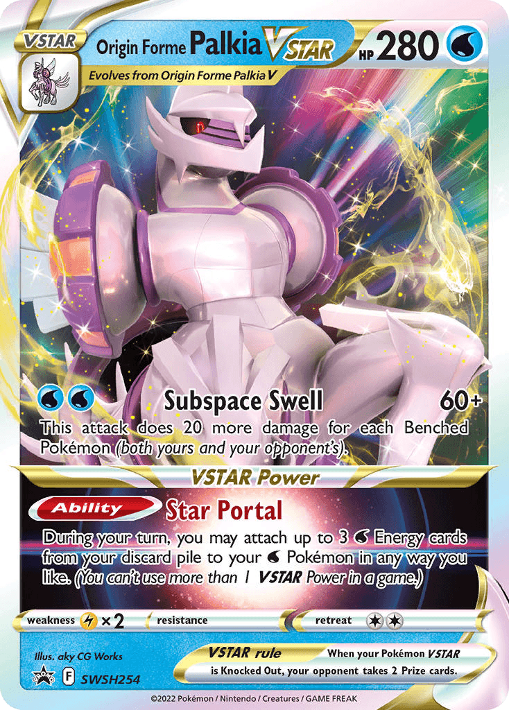 Origin Forme Palkia VSTAR SWSH Black Star Promos card