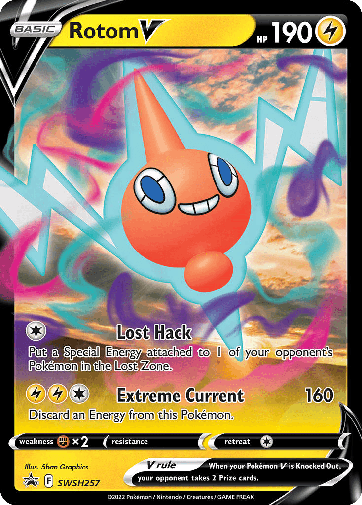 Rotom V SWSH Black Star Promos card