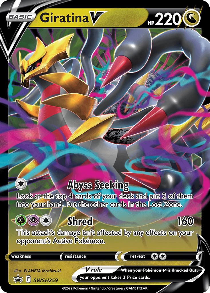 Giratina V SWSH Black Star Promos card