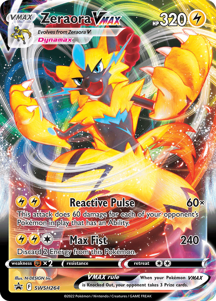 Zeraora VMAX SWSH Black Star Promos card