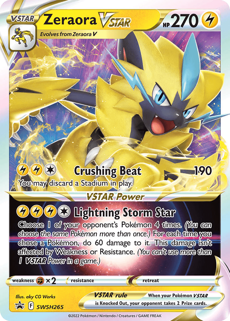 Zeraora VSTAR SWSH Black Star Promos card