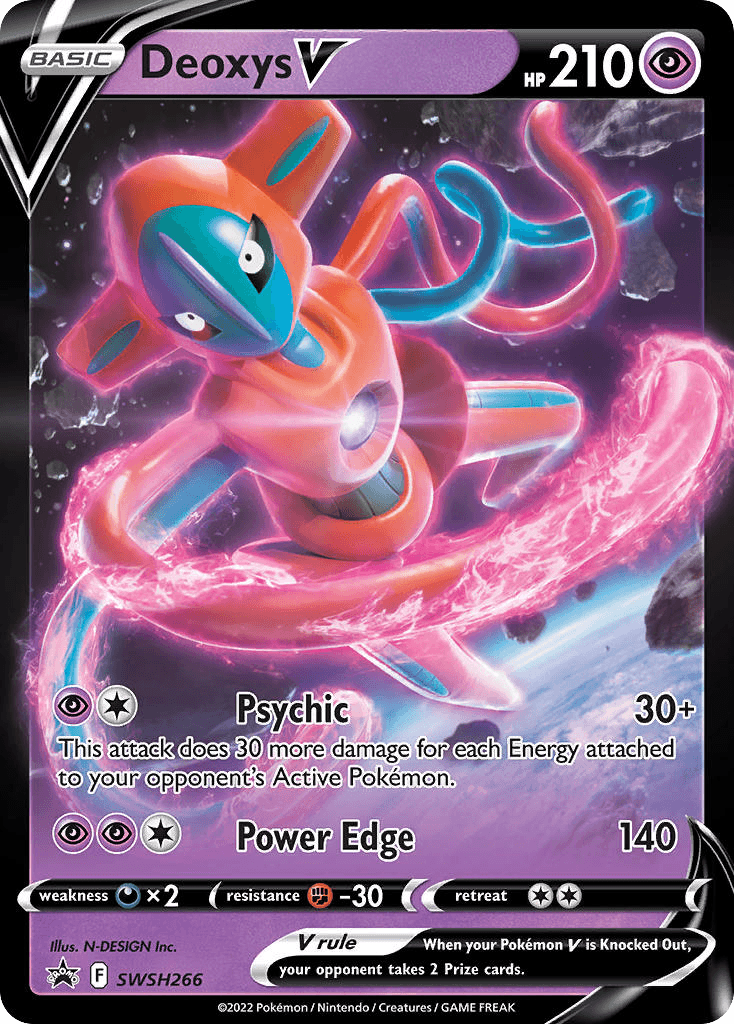 Deoxys V SWSH Black Star Promos card
