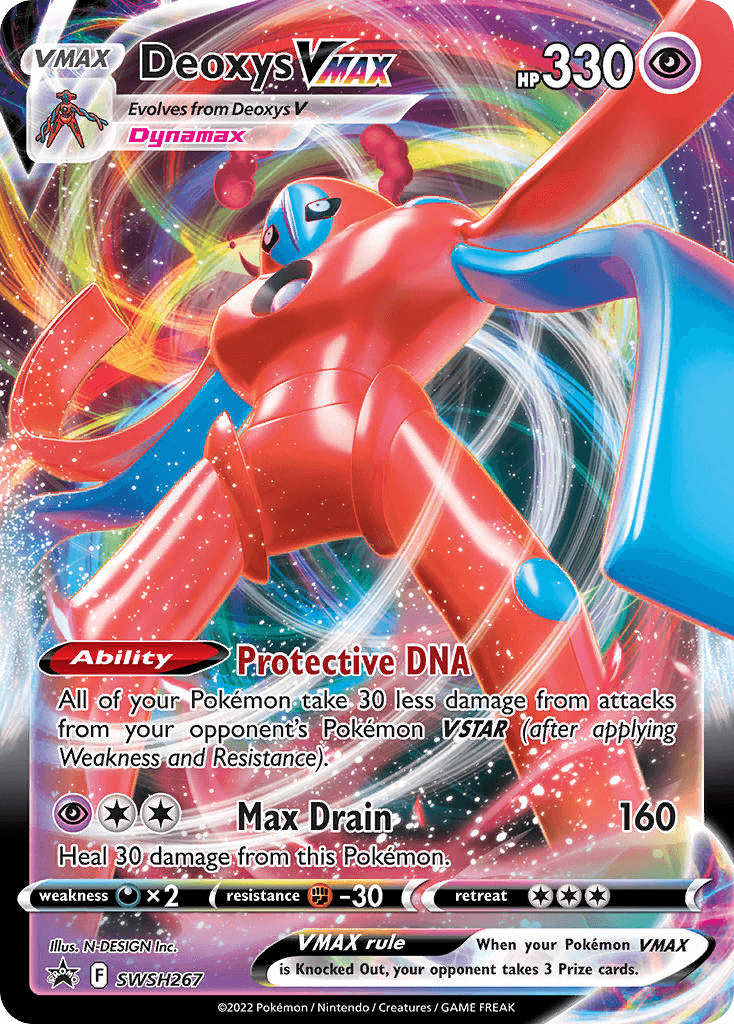 Deoxys VMAX SWSH Black Star Promos card