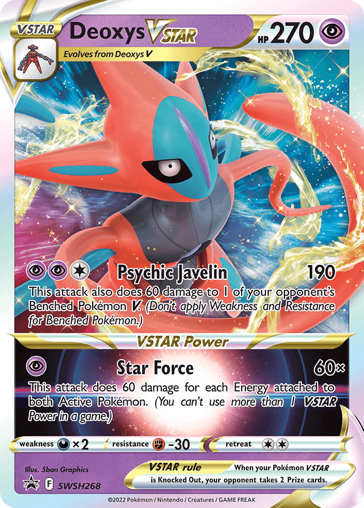 Deoxys VSTAR SWSH Black Star Promos card