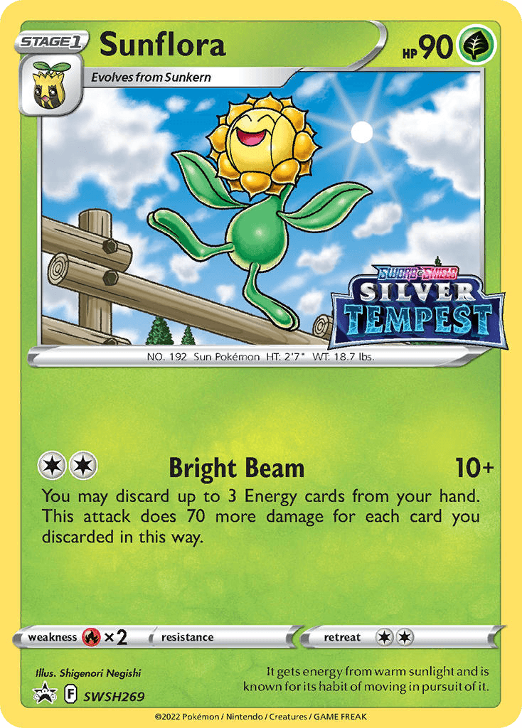 Sunflora SWSH Black Star Promos card