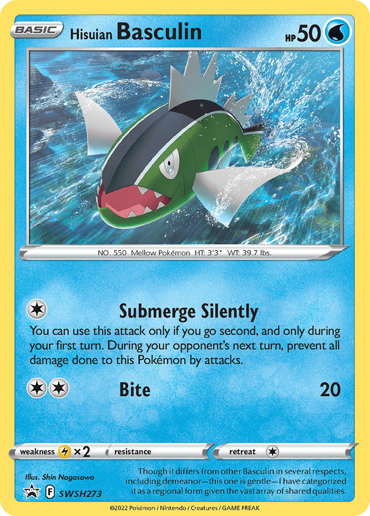 Hisuian Basculin SWSH Black Star Promos card
