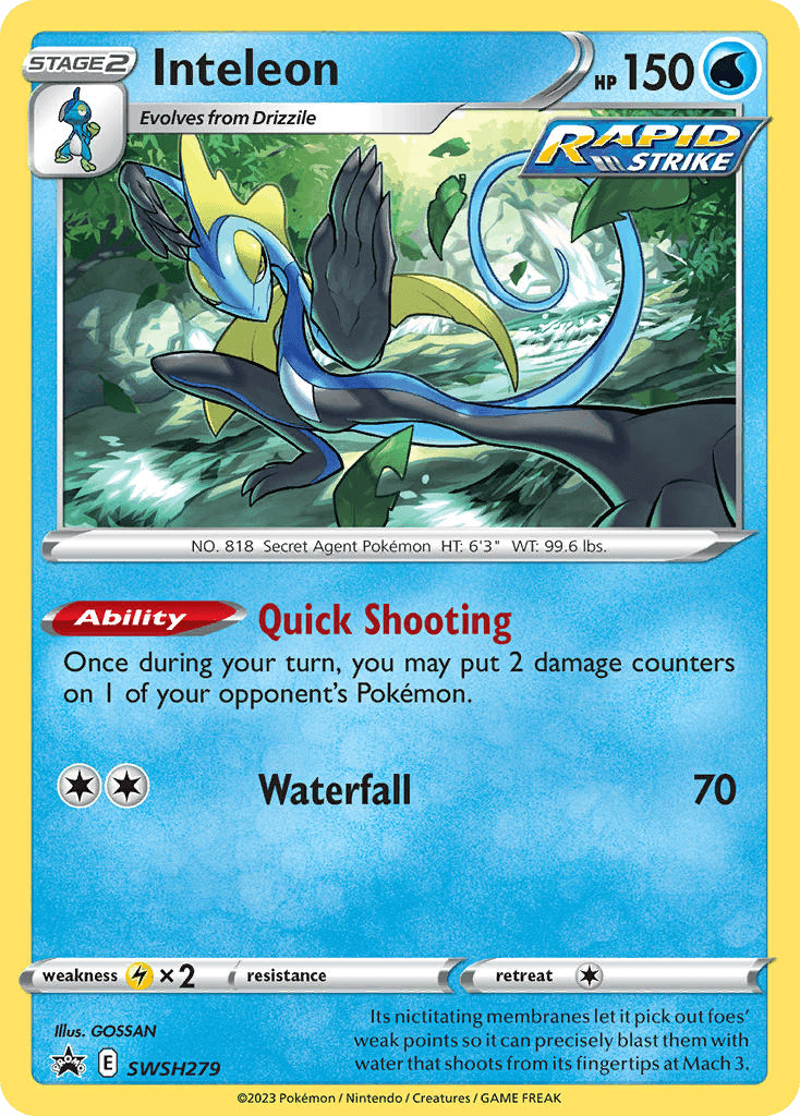Inteleon SWSH Black Star Promos card