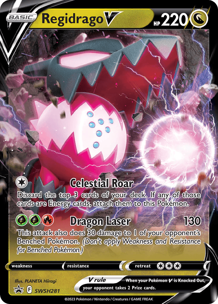 Regidrago V SWSH Black Star Promos card