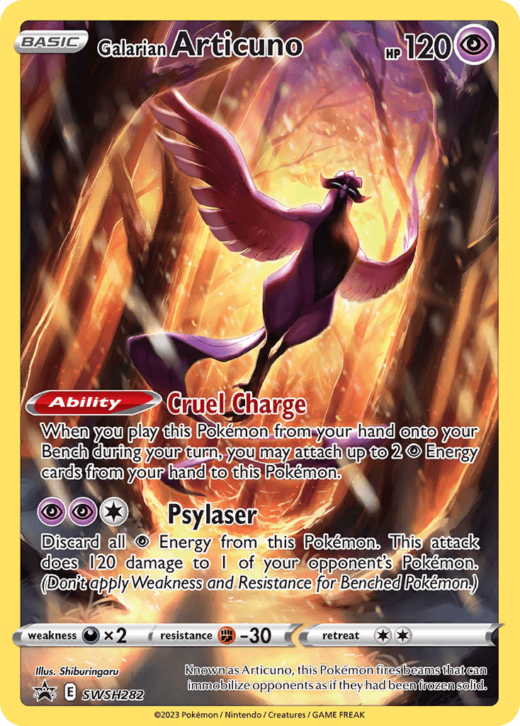 Galarian Articuno SWSH Black Star Promos card