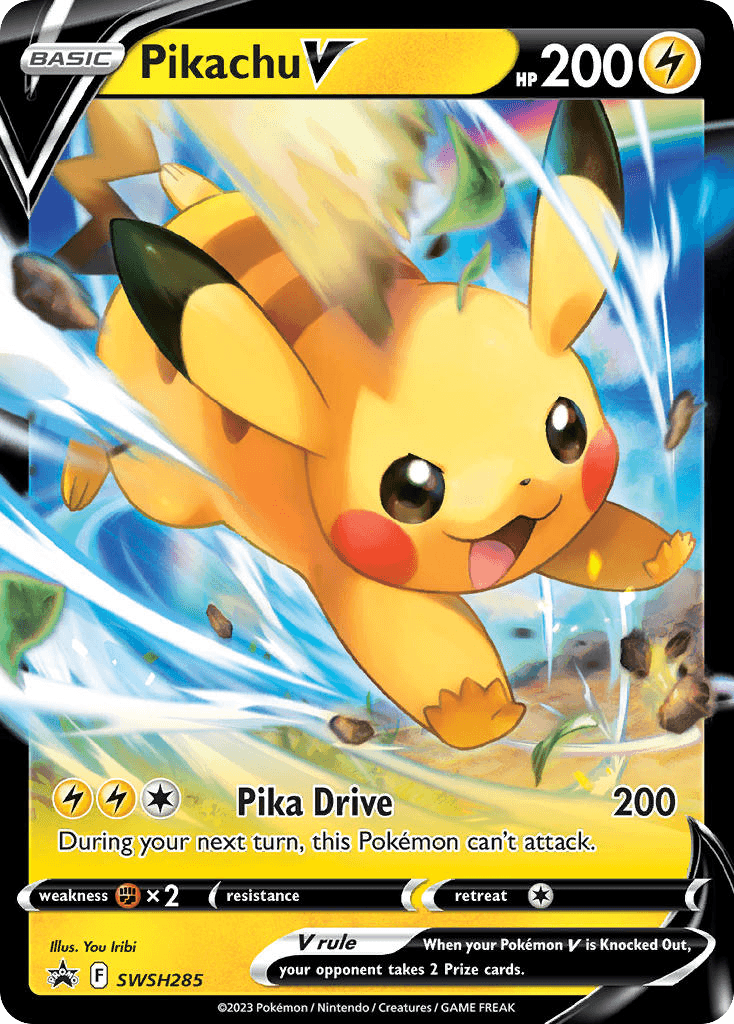 Pikachu V SWSH Black Star Promos card