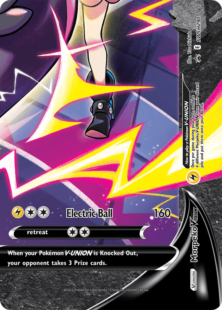 Morpeko V-UNION SWSH Black Star Promos card
