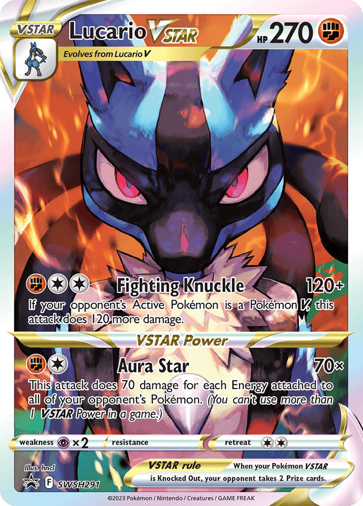 Lucario VSTAR SWSH Black Star Promos card