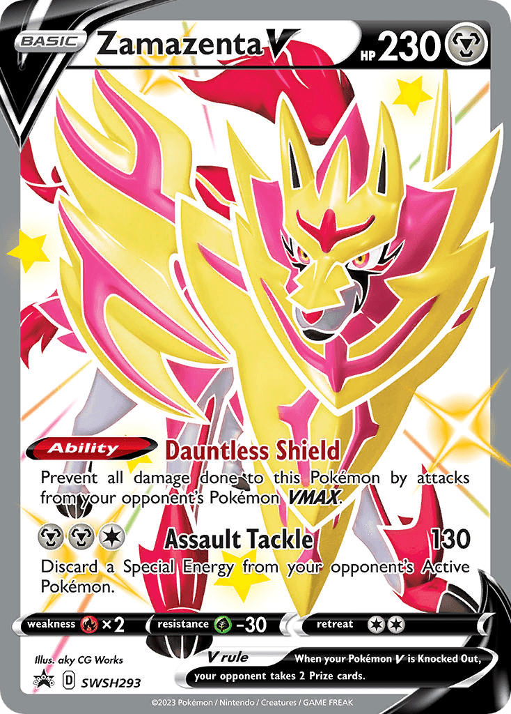 Zamazenta V SWSH Black Star Promos card