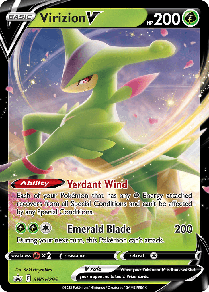 Virizion V SWSH Black Star Promos card