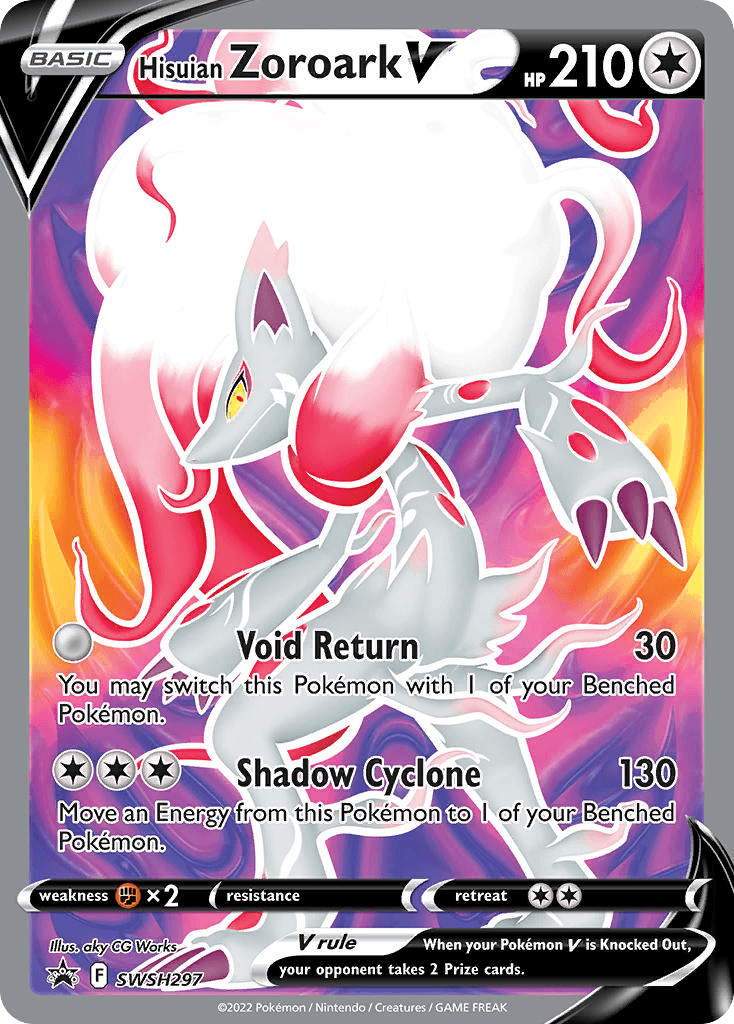 Hisuian Zoroark V SWSH Black Star Promos card