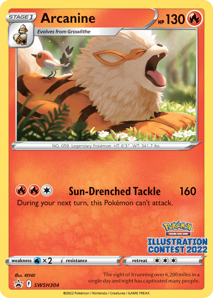 Arcanine SWSH Black Star Promos card