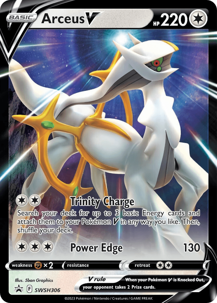 Arceus V SWSH Black Star Promos card