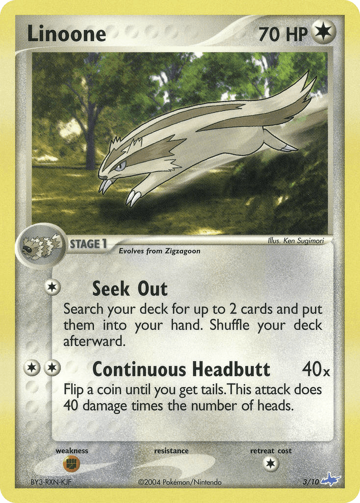 Linoone EX Trainer Kit Latios card