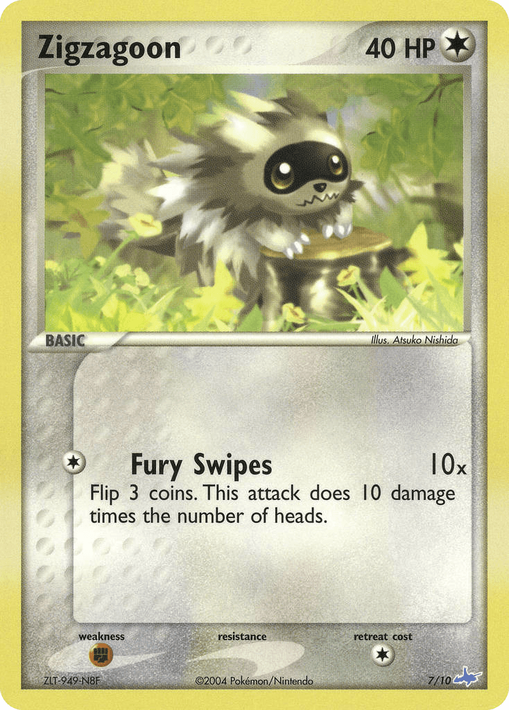 Zigzagoon EX Trainer Kit Latios card