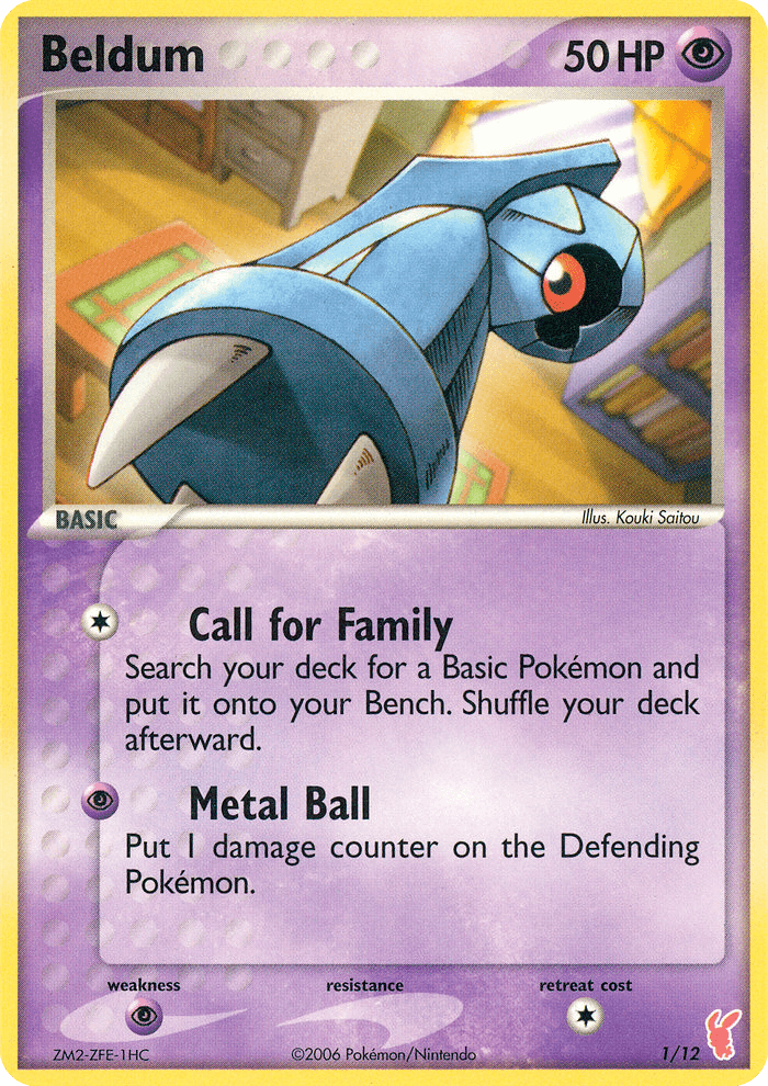 Beldum EX Trainer Kit 2 Plusle card