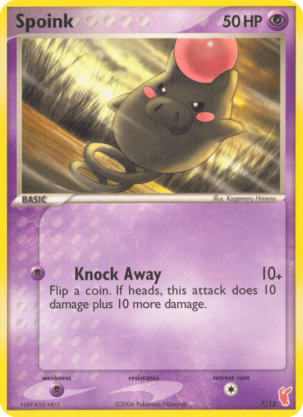 Spoink EX Trainer Kit 2 Plusle card