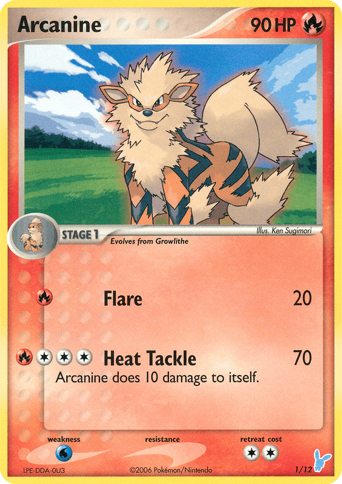 Arcanine EX Trainer Kit 2 Minun card