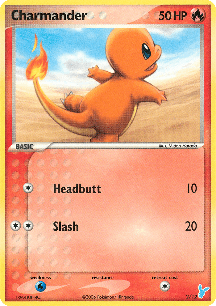 Charmander EX Trainer Kit 2 Minun card